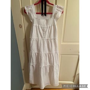 Old navy long white dress size small